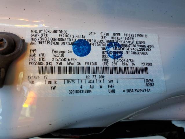 Продаж на аукціоні авто 2018 Ford Focus Se, vin: 1FADP3F24JL250192, номер лоту: 38622524
