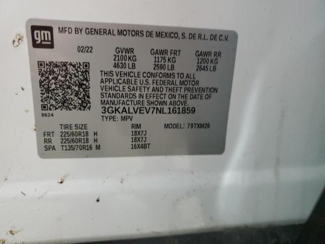36947694 :رقم المزاد ، 3GKALVEV7NL161859 vin ، 2022 Gmc Terrain Slt مزاد بيع