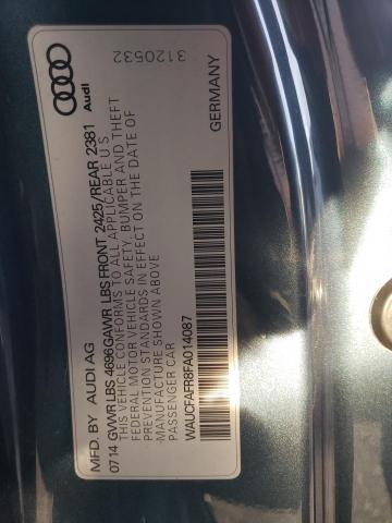 Aukcja sprzedaży 2015 Audi A5 Premium, vin: WAUCFAFR8FA014087, numer aukcji: 37215464