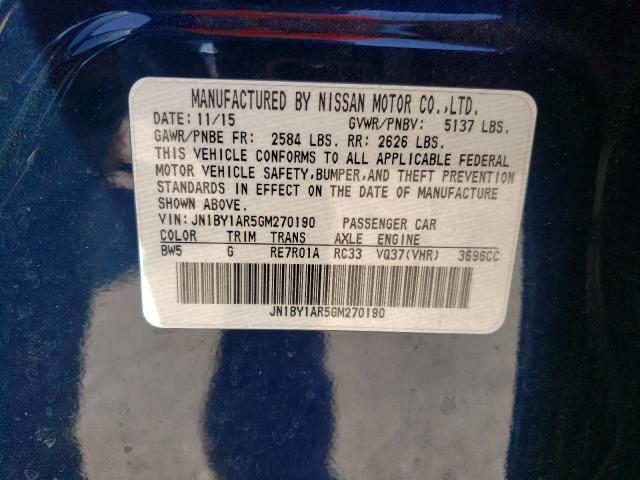 Продажа на аукционе авто 2016 Infiniti Q70 3.7, vin: JN1BY1AR5GM270190, номер лота: 39766784