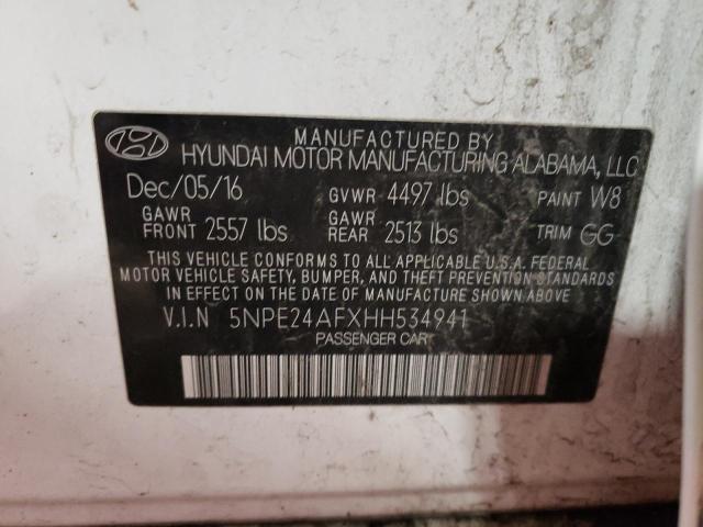 Продаж на аукціоні авто 2017 Hyundai Sonata Se, vin: 5NPE24AFXHH534941, номер лоту: 81138593
