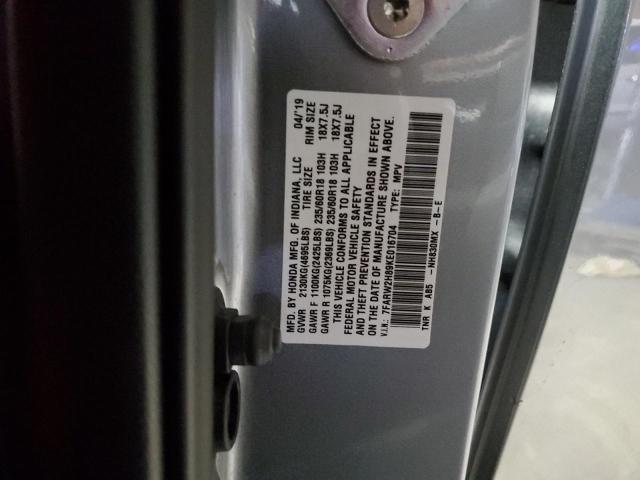 Продаж на аукціоні авто 2019 Honda Cr-v Exl, vin: 7FARW2H89KE016704, номер лоту: 38109924