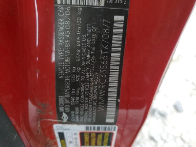 Продажа на аукционе авто 2006 Mini Cooper, vin: WMWRC33566TK70877, номер лота: 37166314