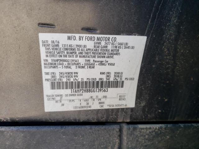 Продажа на аукционе авто 2016 Ford Taurus Sel, vin: 1FAHP2H88GG139563, номер лота: 37446084