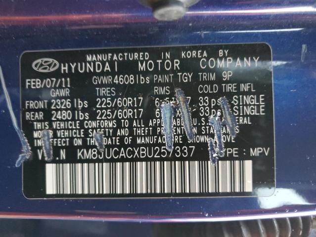 Aukcja sprzedaży 2011 Hyundai Tucson Gls, vin: KM8JUCACXBU257337, numer aukcji: 37943914