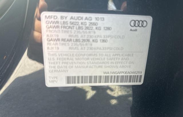 40210884 :رقم المزاد ، WA1WGAFP0EA046259 vin ، 2014 Audi Q5 Prestige مزاد بيع