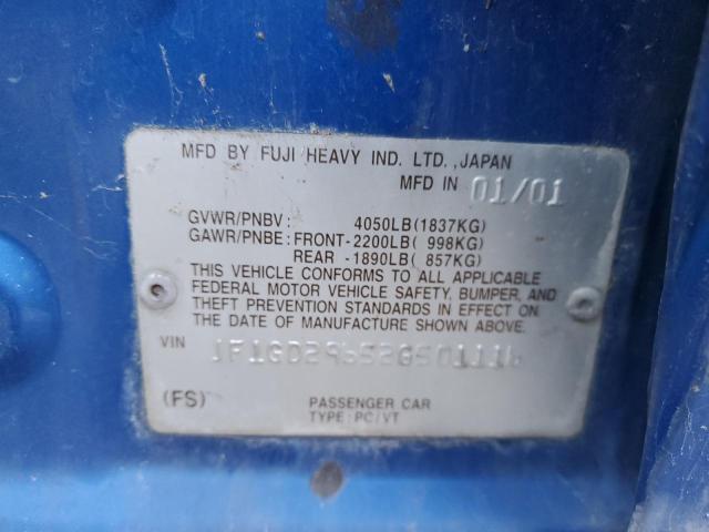 Aukcja sprzedaży 2002 Subaru Impreza Wrx, vin: JF1GD29652G501116, numer aukcji: 82967643