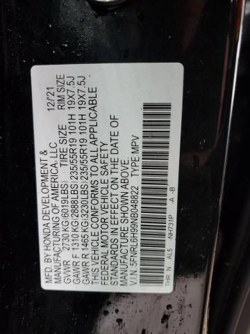 Aukcja sprzedaży 2022 Honda Odyssey Elite, vin: 5FNRL6H99NB048822, numer aukcji: 40048434