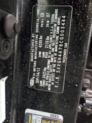 Продажа на аукционе авто 2012 Kia Optima Ex, vin: 5XXGN4A78CG003444, номер лота: 38307434