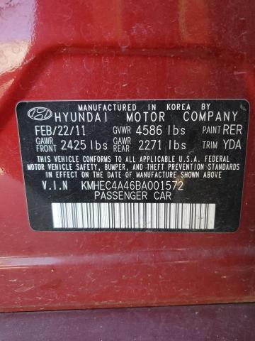 Продажа на аукционе авто 2011 Hyundai Sonata Hybrid, vin: KMHEC4A46BA001572, номер лота: 39228634