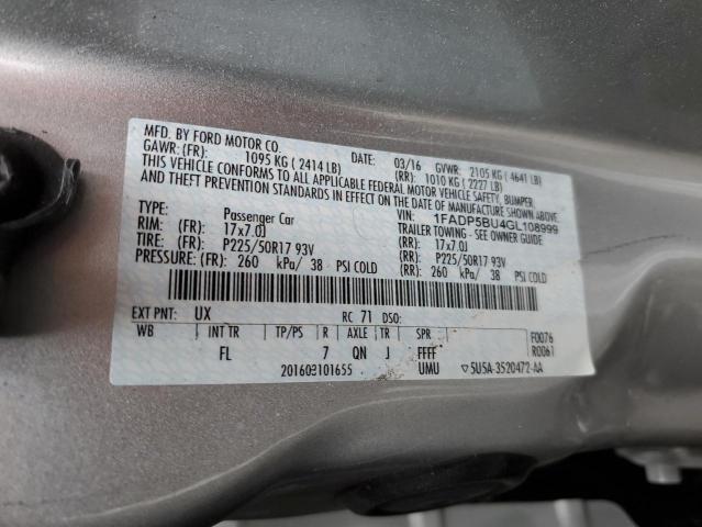 Aukcja sprzedaży 2016 Ford C-max Sel, vin: 1FADP5BU4GL108999, numer aukcji: 40232164