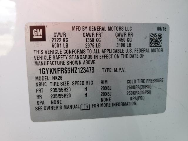 Продажа на аукционе авто 2017 Cadillac Xt5 Platinum, vin: 1GYKNFRS5HZ123473, номер лота: 38389904