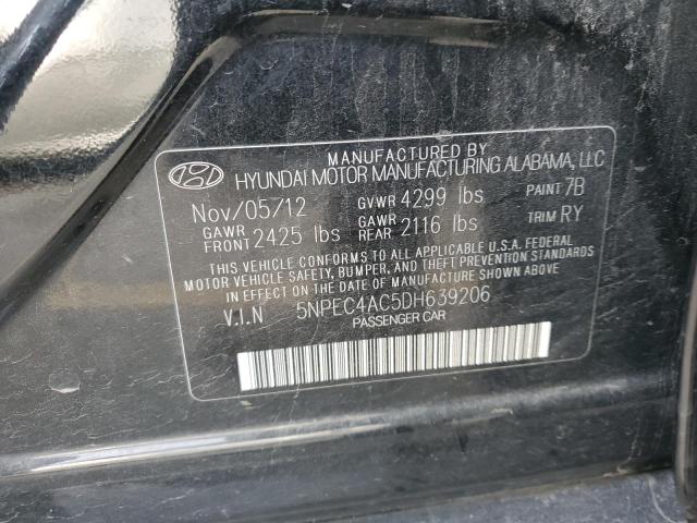 82309003 :رقم المزاد ، 5NPEC4AC5DH639206 vin ، 2013 Hyundai Sonata مزاد بيع