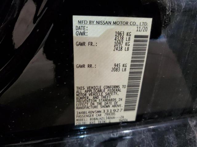 Aukcja sprzedaży 2021 Nissan Altima Sv, vin: 1N4BL4DV5MN331927, numer aukcji: 37959864
