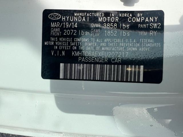 39511294 :رقم المزاد ، KMHTC6AEXEU207217 vin ، 2014 Hyundai Veloster Turbo مزاد بيع