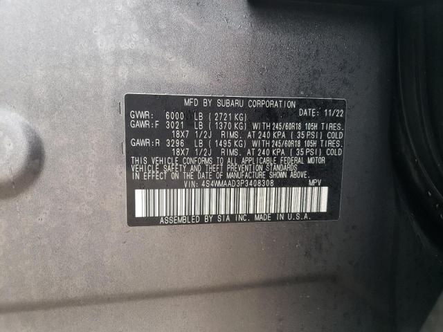 Aukcja sprzedaży 2023 Subaru Ascent, vin: 4S4WMAAD3P3408308, numer aukcji: 39734474