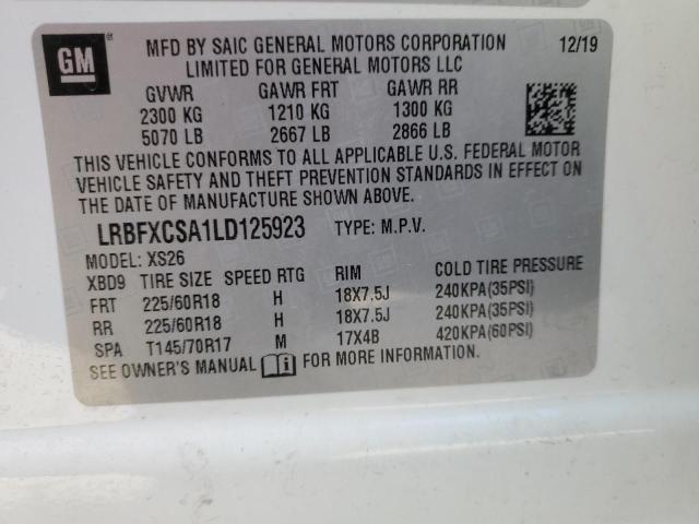 Aukcja sprzedaży 2020 Buick Envision Essence, vin: LRBFXCSA1LD125923, numer aukcji: 39864744