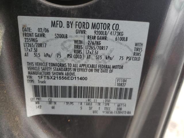 Продаж на аукціоні авто 2006 Ford F250 Super Duty, vin: 1FTSX21556ED11400, номер лоту: 82755723