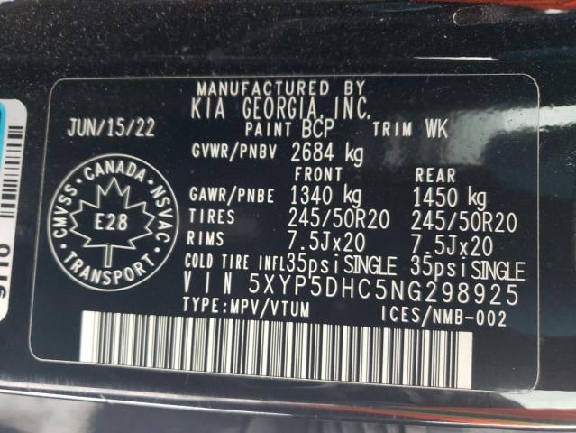 Aukcja sprzedaży 2022 Kia Telluride, vin: 5XYP5DHC5NG298925, numer aukcji: 82848063