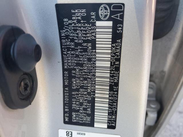 Продажа на аукционе авто 2009 Toyota Corolla Base, vin: 2T1BU40E39C028894, номер лота: 40741254