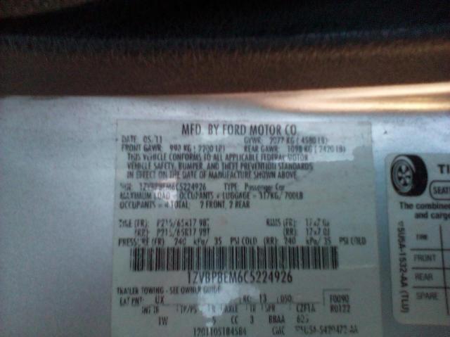 2012 Ford Mustang მანქანა იყიდება აუქციონზე, vin: 1ZVBP8EM6C5224926, აუქციონის ნომერი: 40871984
