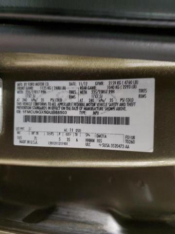 2013 Ford Escape Se მანქანა იყიდება აუქციონზე, vin: 1FMCU9GX5DUB88503, აუქციონის ნომერი: 39907734