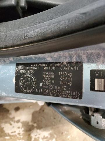 37714034 :رقم المزاد ، KMHCN45C38U251815 vin ، 2008 Hyundai Accent Gls مزاد بيع