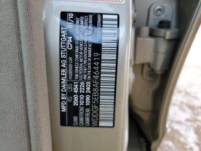 Aukcja sprzedaży 2010 Mercedes-benz C 300, vin: WDDGF5EB8AF464419, numer aukcji: 38905664