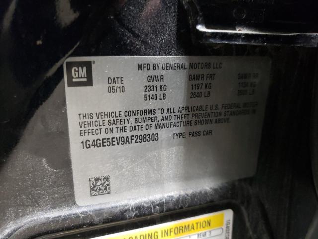 37240304 :رقم المزاد ، 1G4GE5EV9AF298303 vin ، 2010 Buick Lacrosse Cxs مزاد بيع