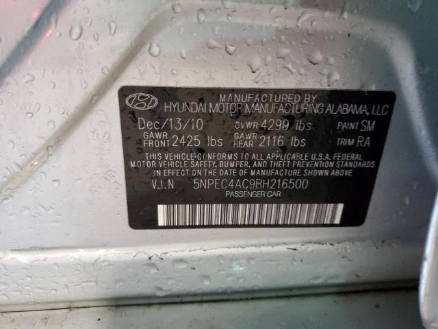 37585624 :رقم المزاد ، 5NPEC4AC9BH216500 vin ، 2011 Hyundai Sonata Se مزاد بيع