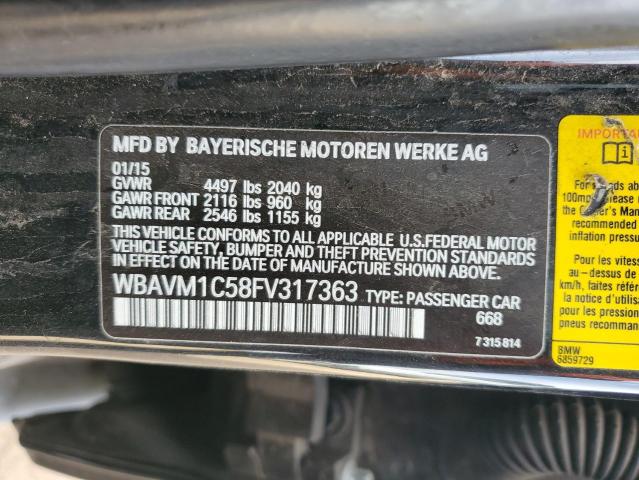 Продаж на аукціоні авто 2015 Bmw X1 Sdrive28i, vin: WBAVM1C58FV317363, номер лоту: 82993453