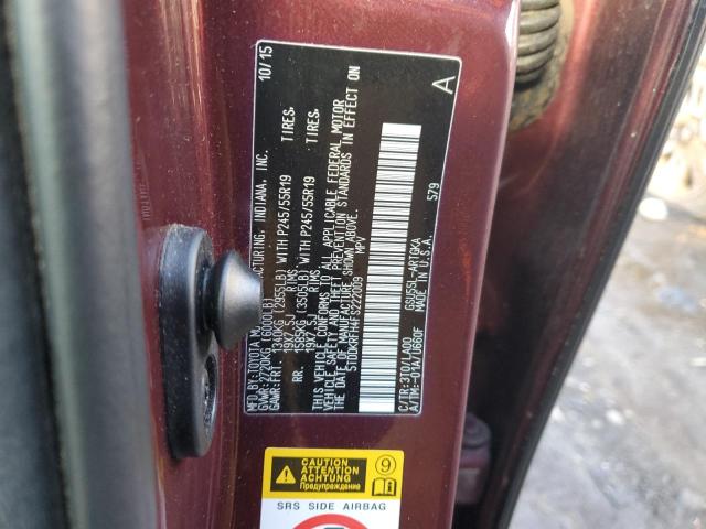 Aukcja sprzedaży 2015 Toyota Highlander Limited, vin: 5TDDKRFH4FS222009, numer aukcji: 36850394