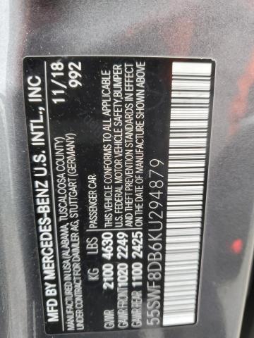 Aukcja sprzedaży 2019 Mercedes-benz C 300, vin: 55SWF8DB6KU294879, numer aukcji: 40201864