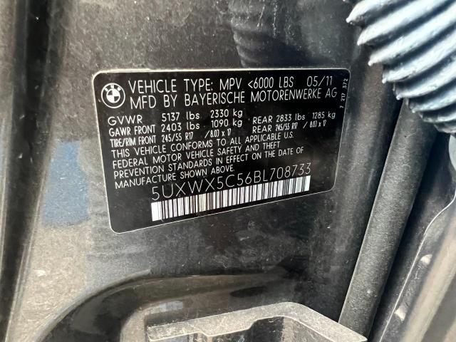 Продаж на аукціоні авто 2011 Bmw X3 Xdrive28i, vin: 5UXWX5C56BL708733, номер лоту: 37403544