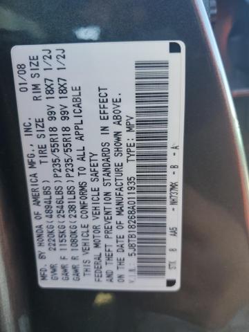 38897744 :رقم المزاد ، 5J8TB18268A011935 vin ، 2008 Acura Rdx مزاد بيع