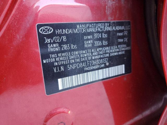 Продаж на аукціоні авто 2018 Hyundai Elantra Sel, vin: 5NPD84LF2JH308132, номер лоту: 37298074