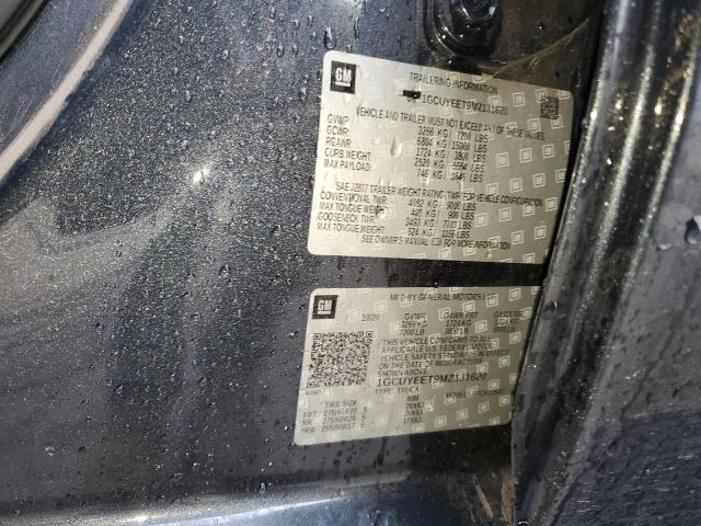 2021 Chevrolet Silverado K1500 Rst მანქანა იყიდება აუქციონზე, vin: 1GCUYEET9MZ131620, აუქციონის ნომერი: 37708264