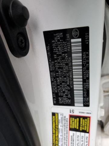 Aukcja sprzedaży 2020 Toyota Camry Le, vin: 4T1C11AK6LU316754, numer aukcji: 82465673