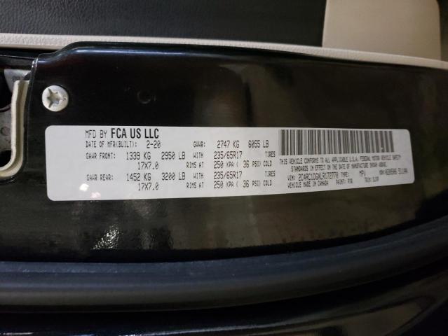 Aukcja sprzedaży 2020 Chrysler Voyager Lxi, vin: 2C4RC1DGXLR172770, numer aukcji: 38891884