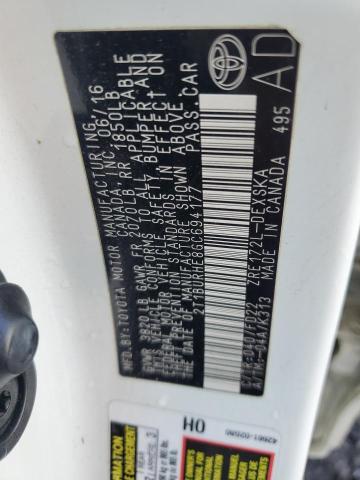 39508814 :رقم المزاد ، 2T1BURHE8GC694177 vin ، 2016 Toyota Corolla L مزاد بيع