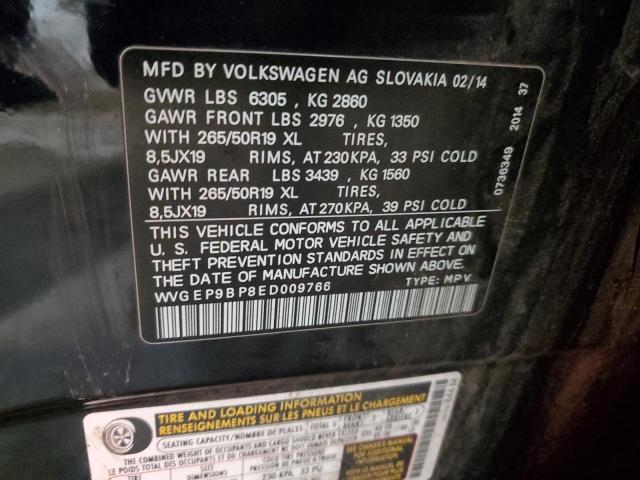 Aukcja sprzedaży 2014 Volkswagen Touareg V6 Tdi, vin: WVGEP9BP8ED009766, numer aukcji: 82017503