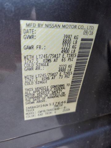 Продаж на аукціоні авто 2016 Nissan Titan Xd S, vin: 1N6BA1F14GN517646, номер лоту: 39021914