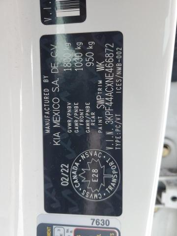 Auction sale of the 2022 Kia Forte Gt, vin: 3KPF44ACXNE466872, lot number: 38718834