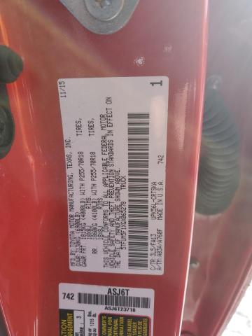 37979774 :رقم المزاد ، 5TFUM5F1XGX065278 vin ، 2016 Toyota Tundra Double Cab Sr/sr5 مزاد بيع