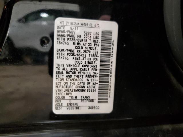 Aukcja sprzedaży 2011 Nissan Murano S, vin: JN8AZ1MWXBW185824, numer aukcji: 37501354