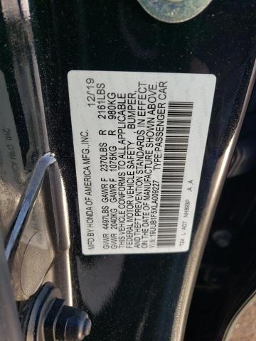 Aukcja sprzedaży 2020 Acura Tlx Technology, vin: 19UUB1F5XLA009227, numer aukcji: 37864474