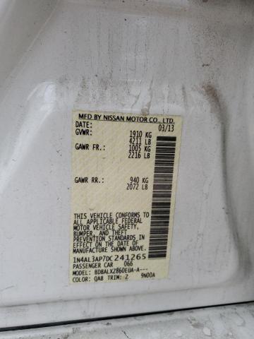 82617433 :رقم المزاد ، 1N4AL3AP7DC241265 vin ، 2013 Nissan Altima 2.5 مزاد بيع