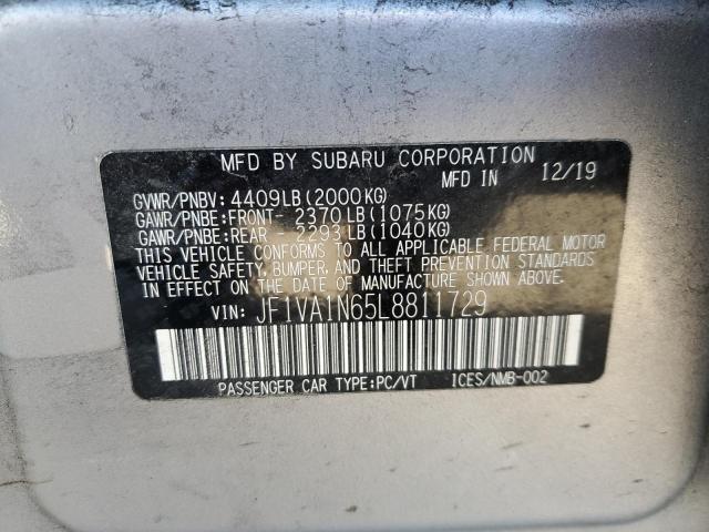 Продажа на аукционе авто 2020 Subaru Wrx Limited, vin: JF1VA1N65L8811729, номер лота: 40247534