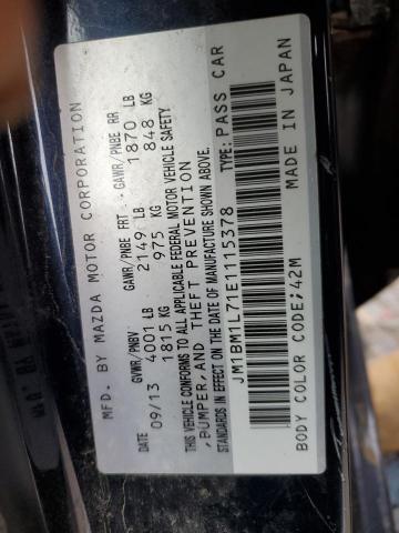 37323214 :رقم المزاد ، JM1BM1L71E1115378 vin ، 2014 Mazda 3 Touring مزاد بيع