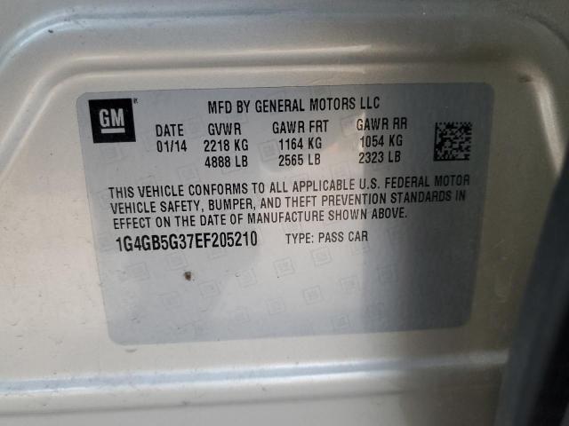 Продажа на аукционе авто 2014 Buick Lacrosse, vin: 1G4GB5G37EF205210, номер лота: 37581924